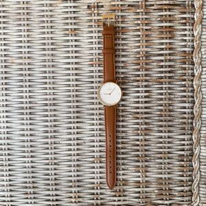 Nordgreen Native Brown Leather Watch